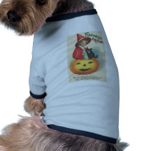 Posters do clássico dos cartões do Dia das Bruxas  Roupas Para Pet