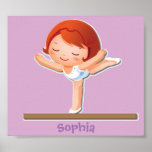 Posters personalizados da ginástica