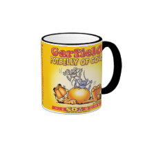 Potbelly de Garfield da caneca do ouro canecas