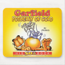Potbelly de Garfield do ouro Mousepad mousepads