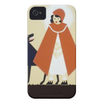 Pouca capa de equitação vermelha capa iPhone 4