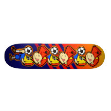 Pouco jogador de futebol skates
