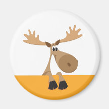 Poucos alces dos desenhos animados - versão amarel
