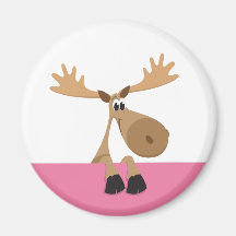 Poucos alces dos desenhos animados - versão cor-de