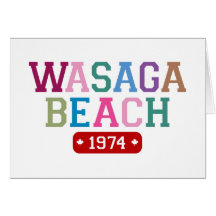 Praia 1974 de Wasaga Cartões