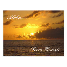 Praia 2 de Havaí, Aloha ....., de Havaí Cartão Postal