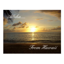 Praia 3 de Havaí, Aloha…., de Havaí Cartão Postal
