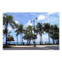 Praia de Waikiki outra vez Fotografias
