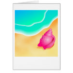 Praia Shell Cartão