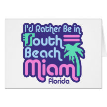 Praia sul Miami Cartão