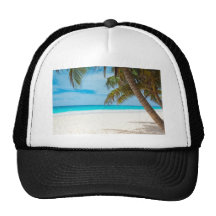 Praia tropical do paraíso bonés