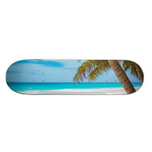 Praia tropical do paraíso skate