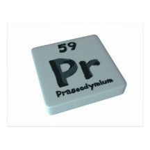 Praseodymium de Pra Cartões Postais
