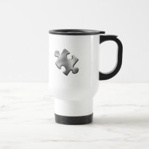 Prata da parte do quebra-cabeça do autismo caneca
