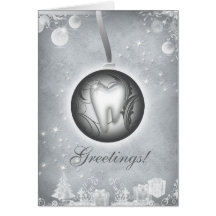 Prata dental do cartão de Natal