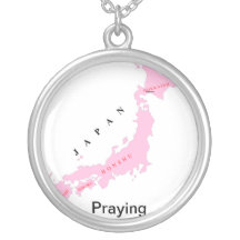 Praying para Japão Colares Personalizados