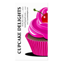 Prazeres do cupcake - pastelarias das sobremesas d cartoes de visita