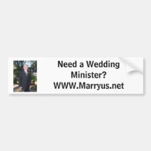 Precise um ministro do casamento? WWW.Marryus.net Adesivo