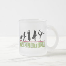 Presente da ioga da evolução caneca