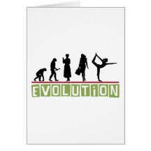 Presente da ioga da evolução cartao