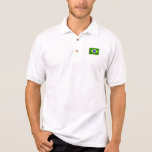 Presentes brasileiros do coração da bandeira peque camiseta