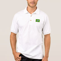 Presentes brasileiros do coração da bandeira peque camiseta
