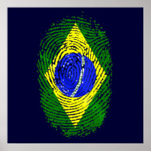 Presentes brasileiros do orgulho de Brasil da impr