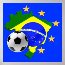 Presentes da bola de futebol das estrelas do mapa  impressão