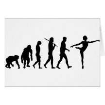 Presentes da dança para o balé e dançarinos modern cartoes