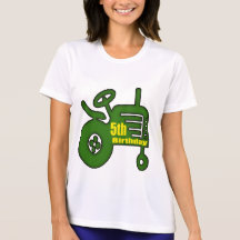 Presentes de aniversário do trator de fazenda 5os tshirt