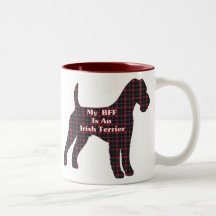 Presentes de Terrier irlandês BFF Caneca