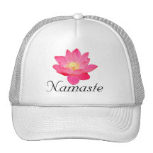Presentes do design da flor de Namaste Lotus Bonés