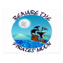 Presentes do navio de pirata cartoes postais