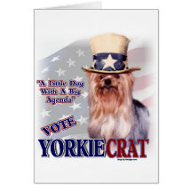 Presentes do yorkshire terrier cartao