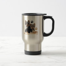 Presentes dobro do problema do yorkshire terrier canecas