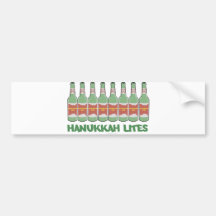 PRESENTES ENGRAÇADOS DE CHANUKAH HANUKKAH LITES ADESIVO