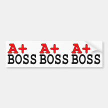 Presentes engraçados para chefes: A+ Chefe Adesivos