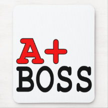 Presentes engraçados para chefes: A+ Chefe Mousepads