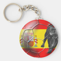Presentes espanhóis do futebol da espanha da bola  chaveiro