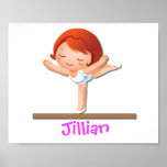 Presentes personalizados da GINÁSTICA Poster
