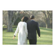 Presidente Barack Obama e primeira senhora Michell Foto