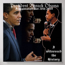 Presidente Barack Obama, poster da inauguração