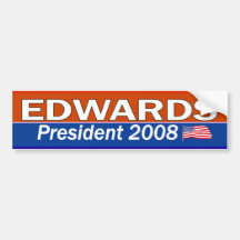 Presidente Bumpersticker de EDWARDS Adesivo