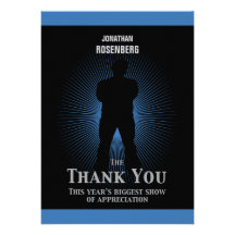 Preto azul dos cartões de agradecimentos da estrel convites personalizado