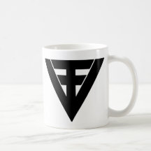 Preto da caneca de TVT no branco