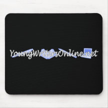 Preto de YWO Mousepad (logotipo azul)