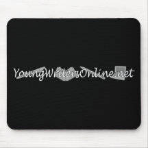 Preto de YWO Mousepad (logotipo cinzento)