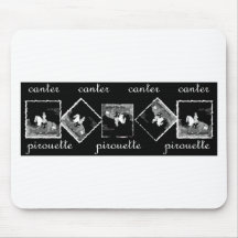 Preto do Pirouette do Canter Mousepad