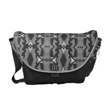 Preto e cinzas bolsas mensageiro