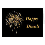 Preto feliz BG do diwali Cartoes